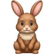 brown bunny sticker