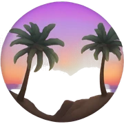 Sunset sticker