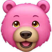 Urso rosa sticker