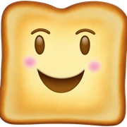 cheerful toast sticker