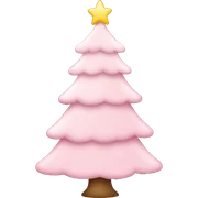 Light Pink Christmas tree  sticker