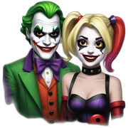 joker and harley quinn sticker