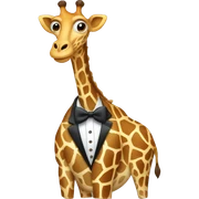 Giraff wearing a tuxedo  sticker
