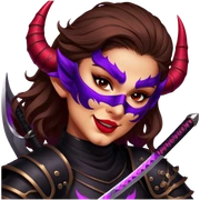 Demon-Horned Warrior sticker