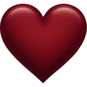 dark red heart sticker
