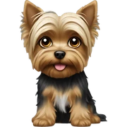 Cute Yorki  sticker