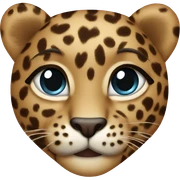 heart leopard sticker