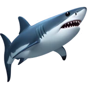 a gay shark sticker