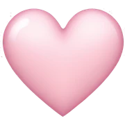 Light pink heart  sticker
