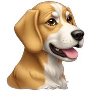 Chien sur chien sticker