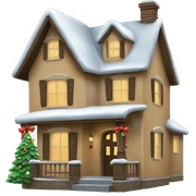 Christmas house sticker