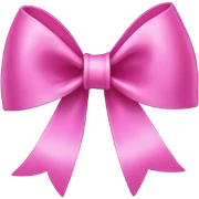 Pink bow sticker