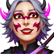 Demon-Horned Warrior sticker