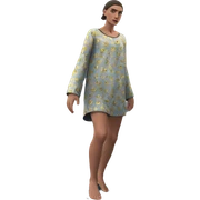 girl wading in ocean sky sticker