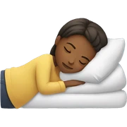sleeping girl sticker