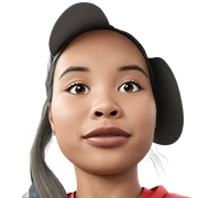girl in hat portrait sticker
