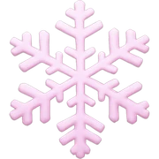 pastel pink snowflake  sticker