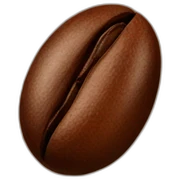 Coffee bean sticker