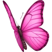 Pink butterfly sticker