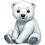 Polar bear sticker