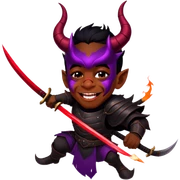 Demon-Horned Warrior sticker