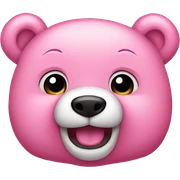 Pink teddy bear  sticker