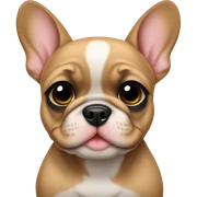 Fawn frenchie pup sticker