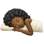 Black girl sleeping  sticker