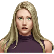 blonde girl portrait with green eyes sticker