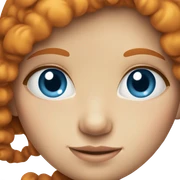 blue eyed ginger girl sticker