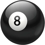 an 8 ball sticker