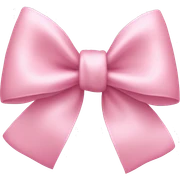 light pink bow on light pink bow sticker