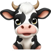 Baby cow sticker