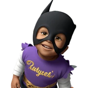 masked boy gazing at viewer sticker
