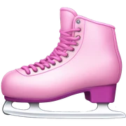 pink ice skates sticker