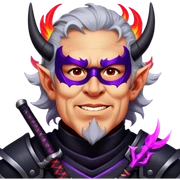 Demon-Horned Warrior sticker