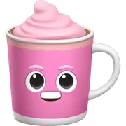 pink hot chocolate  sticker