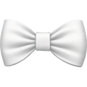 White bow sticker