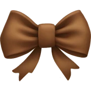 bow brown  sticker