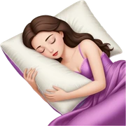 sleeping beauty brunette white girl with a silk pillow sticker