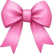 pink bow sticker