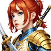 Golden Samurai sticker