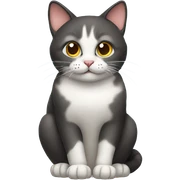 Cat sitting  sticker