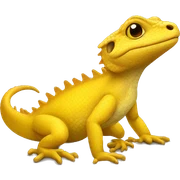 Yellow lizard  sticker