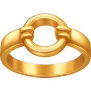 Cute gold ring sticker