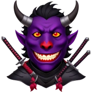 Demon-Horned Warrior sticker