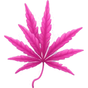 Pink weed sticker
