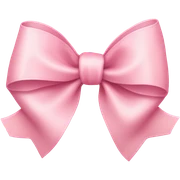 light pink ribbon bow sticker