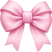 baby pink bow sticker