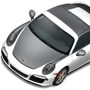 Create a porsche 911 sticker
